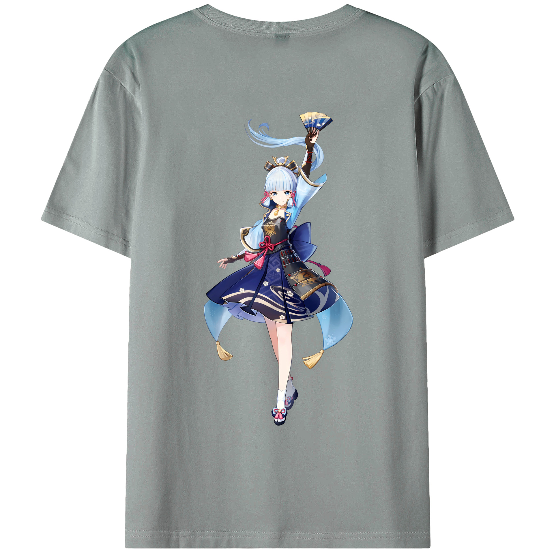 げんし神 神里綾華 神宮寺レン genshin Kamimiya Ren 綿100％ メンズ半袖Tシャツ（バックプリント） 通気性